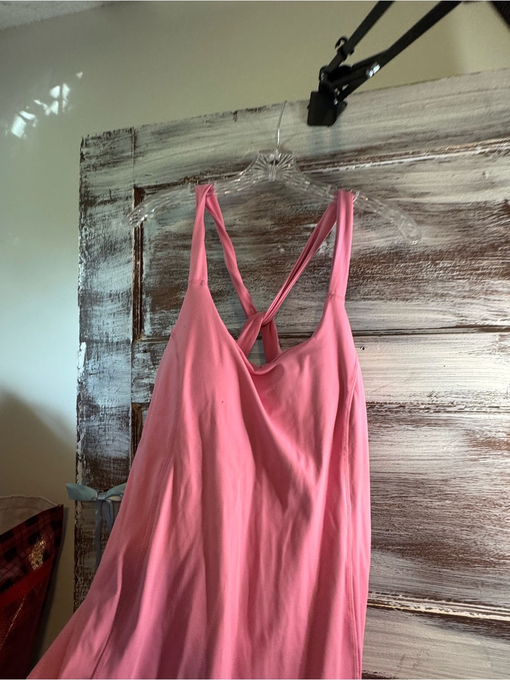 Avia Pink Cross-Back Active Romper - Picture 2 of 7